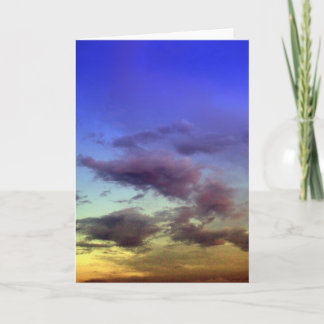 Nuages au coucher du soleil Cartes de voeux