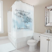 Nuages avec citation rideau de douche (En situation)