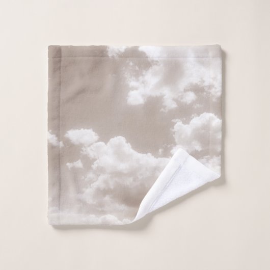 Nuages beiges doux 5 #nuages #art (Gant de toilette)
