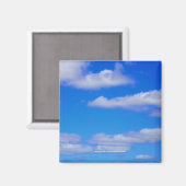 Nuages blancs, Ciel bleu - Aimant (Recto/Verso)