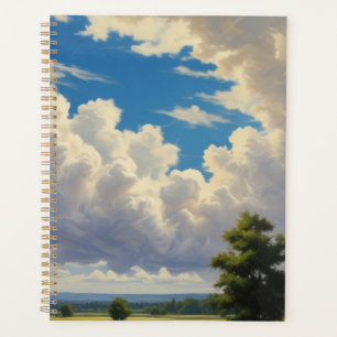 Nuages blancs et ciel bleu clair