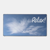 Nuages blancs et ciel bleu Typographie moderne (Recto)