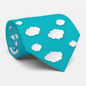 Nuages blancs sur le ciel bleu Cravate - Nature se (Roulé)