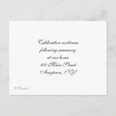 Nuages Bleu Christening Invitation (Dos)