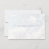 Nuages Bleu Moderne Élégant Merci de Fête des mari (Dos)