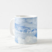 NUAGES BLEU SKY PHOTO CLASSIQUE CAFÉ MUG (Devant gauche)