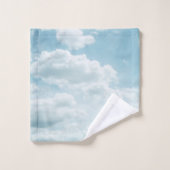 Nuages bleus doux #2 nuages #mur #art (Gant de toilette)