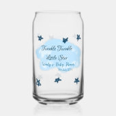 Nuages bleus scintillant Twinkle Little Star bébé  (Verso)