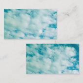 nuages bouffants modèle de carte de visite nature  (Devant / Derrière)