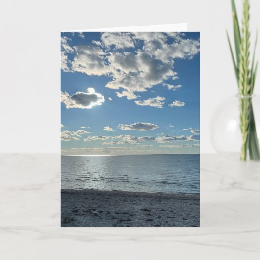 Nuages Ciel Bleu Nuageux Plage Vide (Devant)