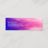 Nuages colorés artistiques Mini Carte de visite (Dos)