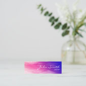 Nuages colorés artistiques Mini Carte de visite (Debout devant)