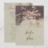 Nuages d'anges - Invitations / RSVP / Mariage (Devant / Derrière)