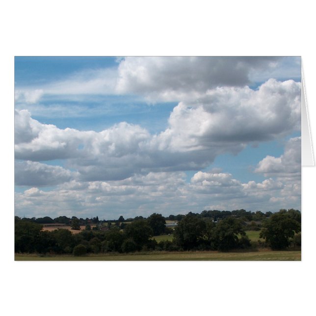 Nuages dans le ciel bleu (Devant horizontal)