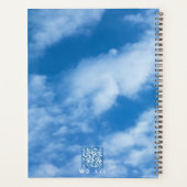 Nuages dans le ciel bleu et blanc Personnalisé (Dos)