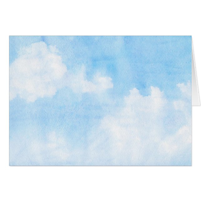 Nuages d'aquarelle et arrière - plan de ciel (Devant horizontal)