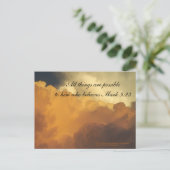 Nuages de carte postale de l'écriture inspirationn (Debout devant)