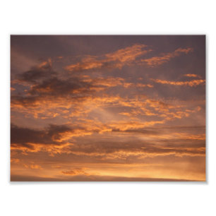 Nuages de coucher de soleil I Photographie de ciel
