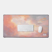 Nuages de coucher de soleil rose moderne Ciel Mono (Clavier et souris)