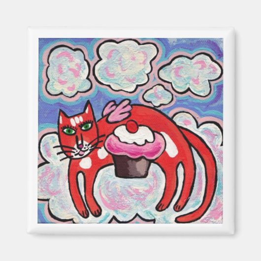 Nuages de cupcake Angel Magnet (Devant)