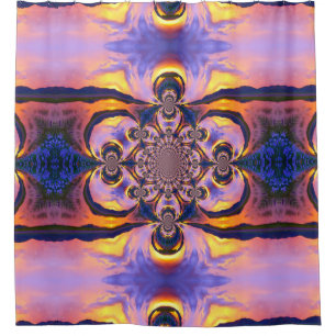 Nuages de feu Swirl Douche rideau