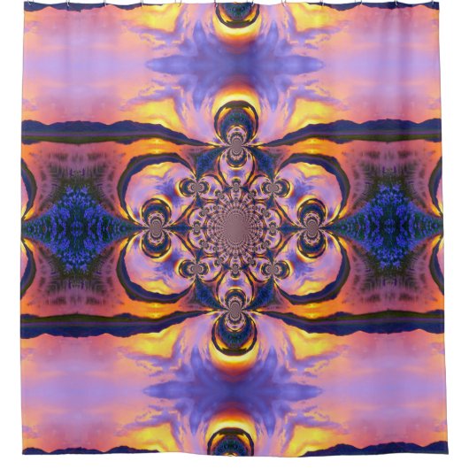 Nuages de feu Swirl Douche rideau (Devant)