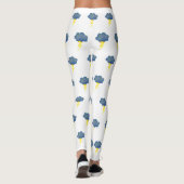 nuages de tempête bleu éblouir les femmes leggings (Dos)