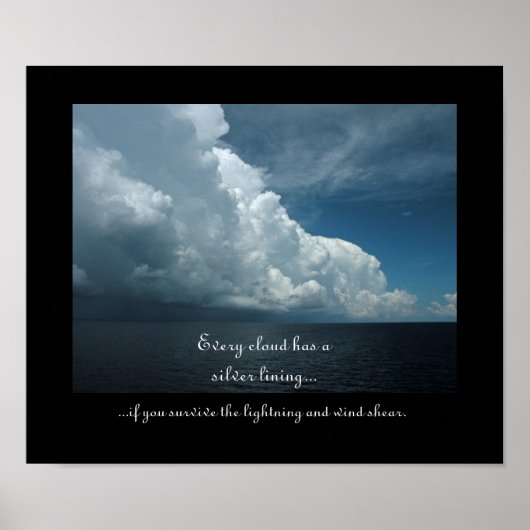 Nuages Drôle Poster De Motivation 2 (Devant)