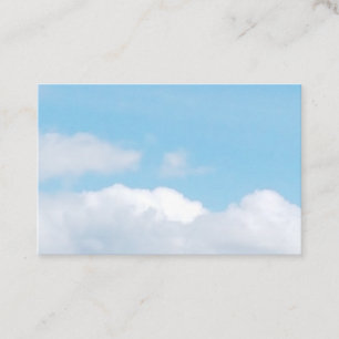 Nuages et carte de visite de ciel