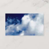 Nuages et Cartes de visite du ciel bleu (Dos)