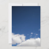 Nuages et ciel bleu Invitation (Devant)