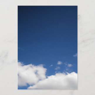 Nuages et ciel bleu Invitation