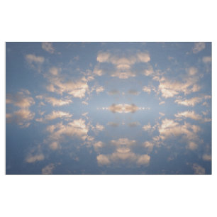 Nuages et tissu de photo de ciel bleu