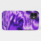 Nuages métalliques violets iPhone 5 coque (Dos (Horizontal))