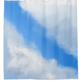 Nuages - Rideau de douche bleu