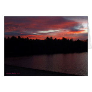 Nuages rouges Walden Pond