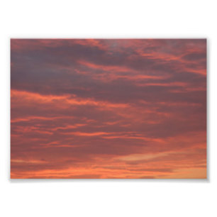 Nuages Sunrise Blurry Photo Reproduction