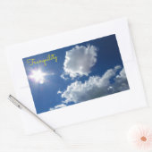 Nuages Sunstar sunburst tranquillité Sticker (Enveloppe)