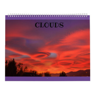 nuages sur le calendrier