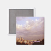 Nuages sur le magnifique aimant Seattle (Recto/Verso)