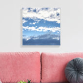 Nuages sur mur de toile (Insitu(Salon))