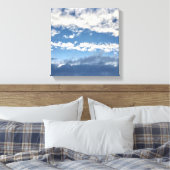Nuages sur mur de toile (Insitu(Chambre))