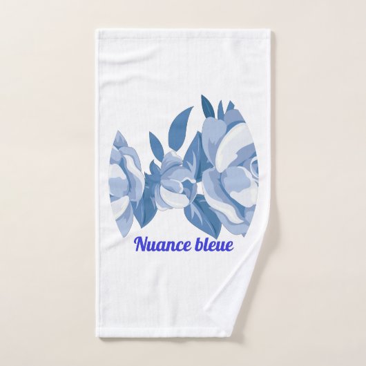 Nuance bleue ensemble bain (Serviette à main)