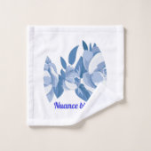 Nuance bleue ensemble bain (Gant de toilette)