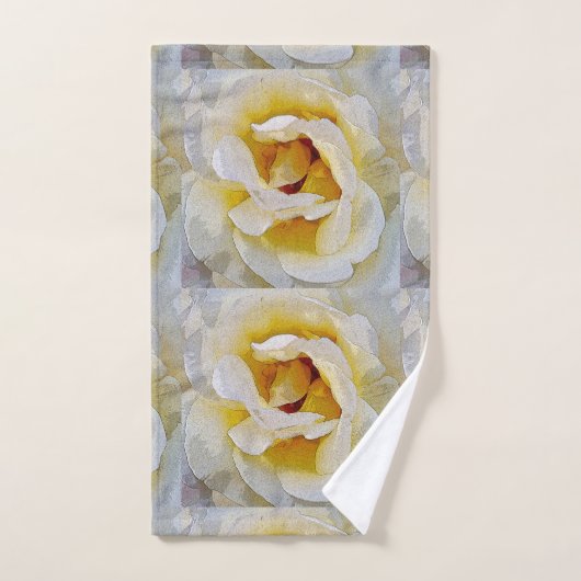 nuances de blanc au jaune (Serviette à main)