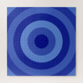 Nuances de Bleu Anneaux Jigsaw Puzzle (Horizontal)