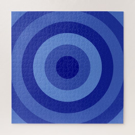 Nuances de Bleu Anneaux Jigsaw Puzzle (Vertical)