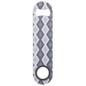 Nuances de bleu gris motif diamant (Dos)