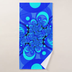 Nuances de bleu moderne art fractal Abstrait