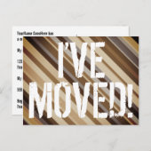 Nuances de brun, carte postale rustique "JE ME SUI (Devant / Derrière)